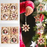 12pcs Wooden Pendant Party Hanging Decoration For Home Christmas Ornament Xmas Tree Navidad Natal New Year 2024 Christmas Ornaments