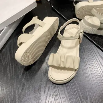 Plain best sale platform sandal