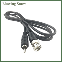 Blowing BNC MALE TO RCA MALE COAX สายเชื่อมต่ออะแดปเตอร์สำหรับกล้องวงจรปิด DVR Camera Lot