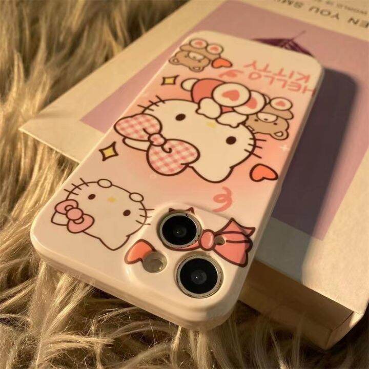 chaunceybi-เคสใสสีขาวสำหรับ-iphone-13ที่คลุมรูปแมว14-11-6-6s-7-8-plus-x-xr