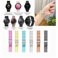 Transparent Resin Band Strap Clear Wirstband For Samsung Galaxy Watch Active 2 Galaxy 3 41mm 45mm Galaxy Watch 4 5 6 Classic 43mm 47mm 40mm 44mm 46mm 42mm 5 pro 【BYUE】