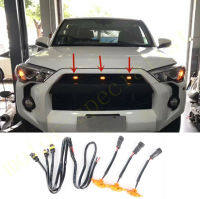 3pcs Car Styling Accessories Front Grille LED Light Raptor Style Grill Trim Fit For Toyota 4Runner 2011-2021 W Wire Speed