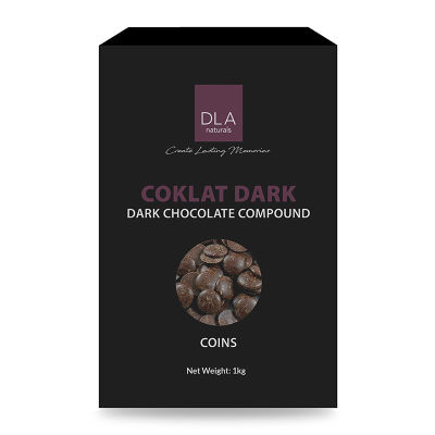 สินค้ามาใหม่! DLA ดาร์กช็อกโกแลต คอมพาวด์ แบบเหรียญ 1 กก. DLA Dark Chocolate Compound Coins 1 kg ล็อตใหม่มาล่าสุด สินค้าสด มีเก็บเงินปลายทาง