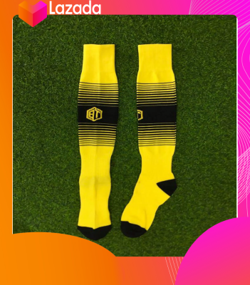 ถุงเท้ากีฬา Ballthai fc สีเหลืองขลิปดำ