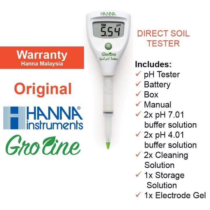 Hanna Groline HI981030 Direct Soil pH Tester Meter Hanna Instruments