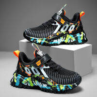 Kids Sport Shoes For Boys Running Sneakers Casual Sneaker Breathable Childrens Fashion Shoes 2021 Autumn Platform Light Shoes