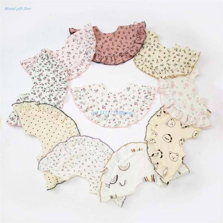 new-baby-feeding-drool-bib-lace-floral-infants-saliva-towel-soft-cotton-burp-cloth-for-newborn-toddler-kids-bibs-korean-style