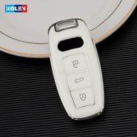 เคส Kunci Remote Mobil TPU แบบนิ่มสำหรับ Audi,สำหรับ Audi สำหรับ Audi A6 A7 A8 Q5 Q7 Q8 C8 D5อุปกรณ์เสริม Fob ที่ใส่อุปกรณ์ป้องกัน