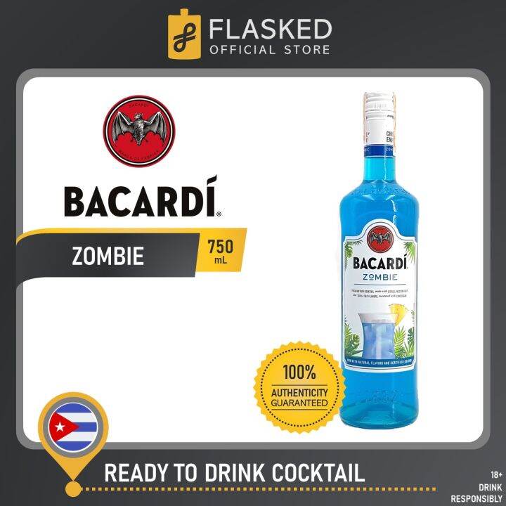 Bacardi Zombie ReadyToDrink Cocktail Rum 750mL Lazada PH