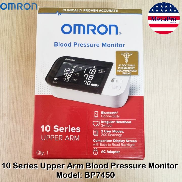 Omron 10 Series Wireless Upper Arm Blood Pressure Monitor with 9