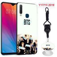 BTS โทรศัพท์เคสสำหรับ VIVO Y12/Y15/Y17/U3X/1901/1928ซิลิคอนนุ่มกรณีที่มีรูปแบบเดียวกันแหวนและเชือก