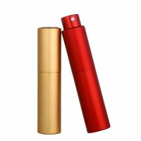 1Pcs 5ml Portable Empty Cosmetic Container Bottle Refillable Travel Perfume Spray Bottles Mini Metal Twist-up Rotatable Atomizer Travel Size Bottles C