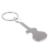 New Guitar Shaped Bottle Opener Pendant Keychain Keyring Keys Chain