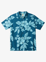 Quiksilver เสื้อเชิ้ตผู้ชาย Waterman Aqua Flower Short Sleeve Shirt 233 AQMWT03483-BRN6