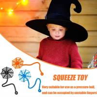 Sticky Toy Spider Web Childrens Gift Halloween Gift L7U4
