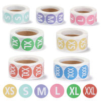 OKDEALS 500Pcs/Roll Applicable Garments Number Self-Adhesive Garment Tags Clothing size stickers Blank Note Size Labels