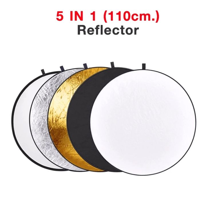 reflector-5-in-1-80-cm-110-cm-multi-functional-photo-studio-collapsible-light-reflector-รีเฟค