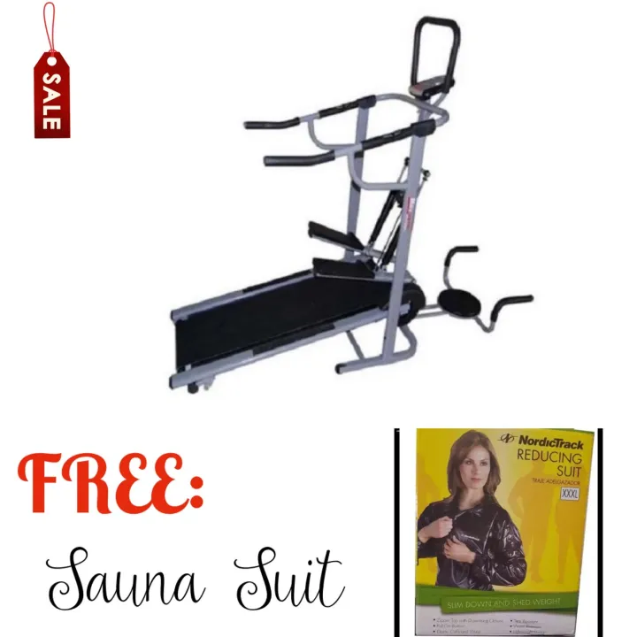 Muscle Power 8022 Manual Treadmill 4 Way with FREE Sauna Suit Lazada PH