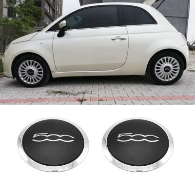 2Piece Hubcap for Fiat 500 Abarth Wheels Centre Hub Caps Dust Cover 68078419AC 68078421AC 133Mm