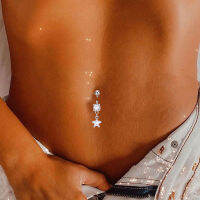 Hotssexy Belly ปุ่มแหวนผู้หญิง Star Heart สแตนเลสเจาะสะดือชายหาดบิกินี่อุปกรณ์เสริม Belly Piercing เครื่องประดับ Gift