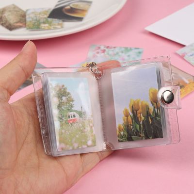 897GONGS 1PC กระเป๋า พวงกุญแจ เครื่องประดับ แบบพกพา สำหรับการ์ดรูปถ่าย Mini Photo Albums ที่ใส่รูปถ่าย 2 นิ้ว