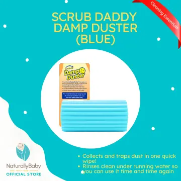 Scrub Daddy Damp Duster - Magic Cleaning Sponge - Traps Dust and