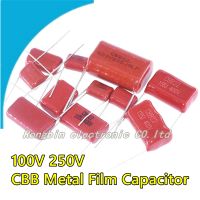 50PCS CBB/CL Metal Film Capacitor 100V 250V 102 103 104 105 224 225 333 472 473 0.1UF 1NF 104J Pin Pitch 5mm 10mm 15mm 20mm 25mm