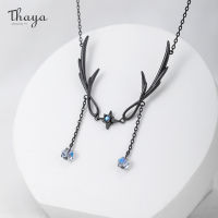 Thaya Vintage Pendant Necklaces For Women Feather Original Design Ctystal Necklace Choker Tassel Fine Jewelry Birthday Gifts