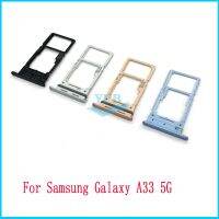 สำหรับ Samsung Galaxy A13 A23 A33 5G A135F A136U A336B ซิมการ์ดการ์ดรีดเดอร์ SD ถาดใส่ซ็อกเก็ตอะไหล่ LKT37121ชิ้นส่วนอะไหล่