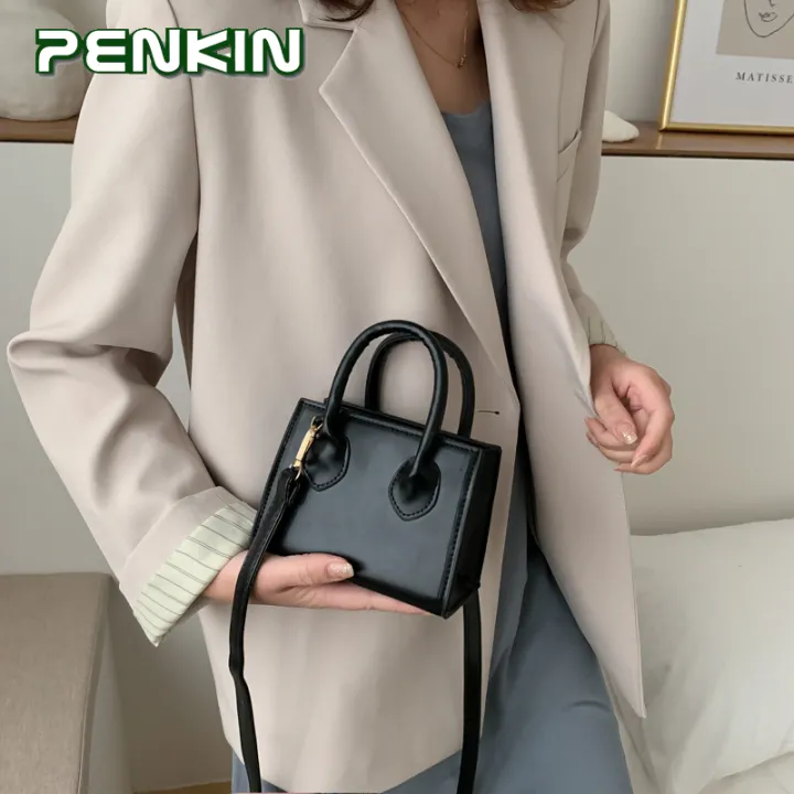 Penkinแฟชั่นเกาหลีกระเป๋าสะพายขนาดเล็กผู้หญิงPUข้ามร่างกายกระเป๋ากระเป๋า