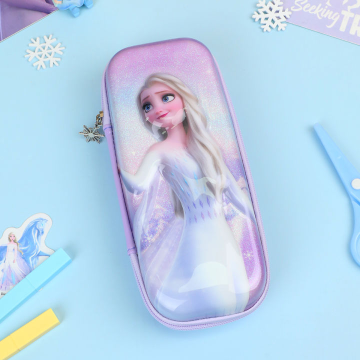 disney-frozen-children-pencil-case-waterproof-durable-girls-cartoon-cute-stationery-bag-storage-bag-pencil-box