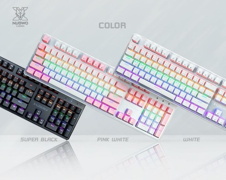 คีย์บอร์ดเกมมิ่ง-nubwo-x-lusion-m-rainbow-mechanical-gaming-keyboard-รุ่น-x21