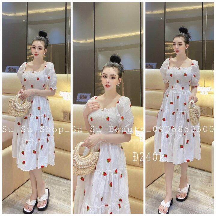 FreeShip 2024] Đầm Dự Tiệc Cưới SANMAY Váy Hoa Nhí Vintage Maxi ...