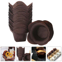 HAOYUNLA 100pcs Lotus Style Cups Cupcake Liners Cupcake Baking Cups Muffin Liners Greaseproof Paper