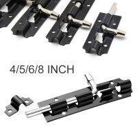 【LZ】❆  New Large Garden Gate Shed Sliding Door 4/5/6/8 Inch Tower Bolt Black Latch Catch Iron Door Hardware Accessories