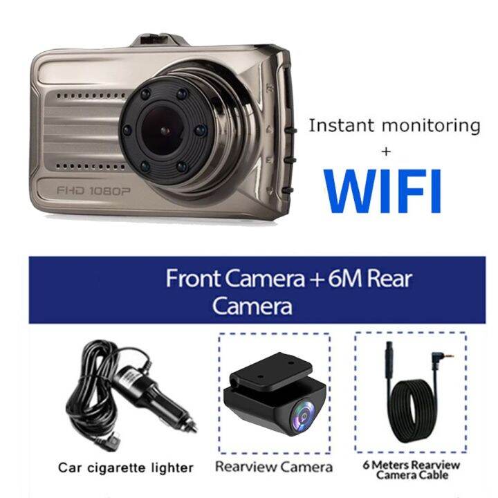 dashcam-4k-gps-รถกล้องหน้ารถจอดรถ-dvr-กล้องมองด้านหน้าและด้านหลัง2160p-hd-ไดรฟ์กล่องดำยานพาหนะเครื่องบันทึกวีดีโอ