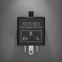 Blesiya รีเลย์ไฟฉายส่งสัญญาณไฟ LED กระพริบ3ขา12V เปลี่ยนแบบมืออาชีพ1ชิ้น