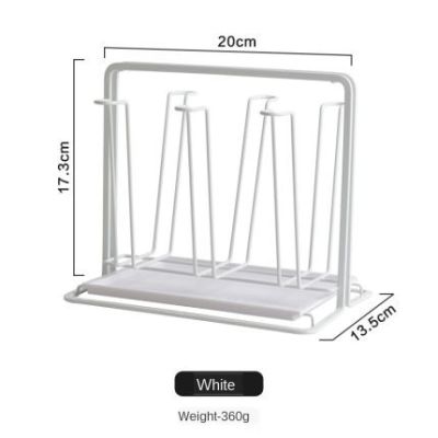 Water Draining Cup Holder Household Water Cup Rack Living Room Kitchen Organizer and Storage Glasses Drying Rack