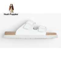 Hush Puppies_รองเท้าผู้ชาย รุ่น STANARD HP 8HSFB2201A - สีดำ รองเท้าแตะหนังแท้ รองเท้าแตะ รองเท้าแตะแบบสวม Men Slides-WHITE