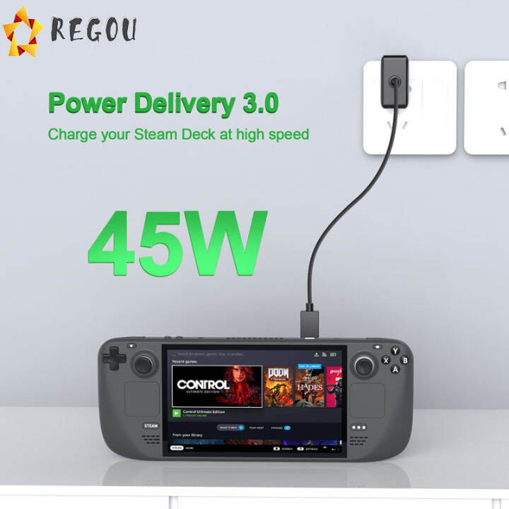 45w-fast-charger-สำหรับ-steam-deck-เกมคอนโซลแบบพกพา-pd-quick-charge-power-charger-us-plug