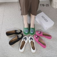 *ใหม่ Espadrilles หนังเสือ 778-25