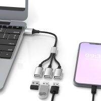 【LZ】♗✻  Dual 4Port Multi Splitter Adapter OTG para PC Laptop Superfície Acessórios para computador USB A Extensão Power Data USB para 3 USB 2.0 HUB