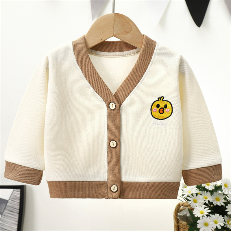 Clothing Unisex Kids Clothing Jackets & Coats Hand knitted Cardigan/Jacket 6-12 months with pocket and white buttons 