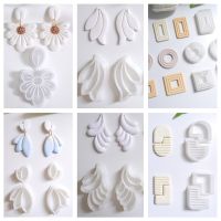 Soft Pottery Earrings Polymer Clay Cutter Hollow Geometric Pattern Mold DIY Ceramic Earrings  Jewelry Pendants Clay Tools Health Accessories