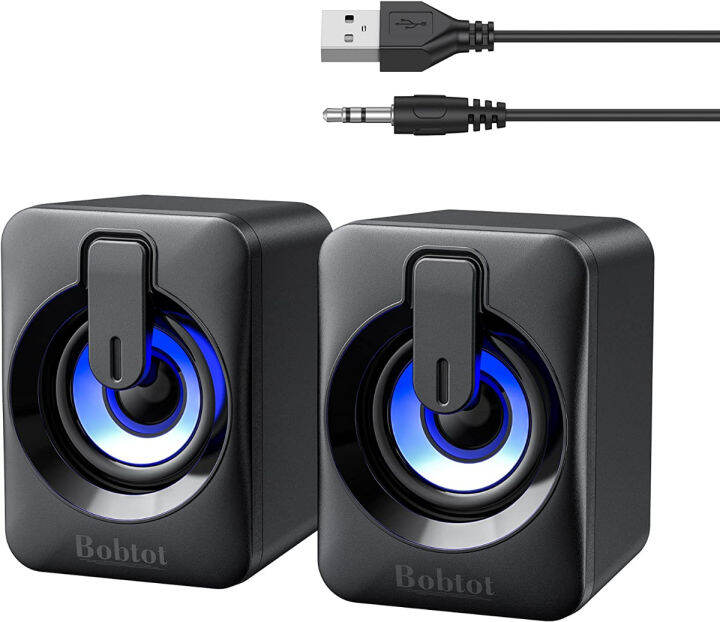 Bobtot Computer Speaker USB Powered Speaker Portable Mini Bluetooth