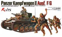 แบบจำลอง TAMIYA 1/35รถของเล่นเด็กชายพร้อมตุ๊กตาคนขับ #35009 German Panzer Mk.ii Ausf.f/g ชุดประกอบโมเดลพลาสติก