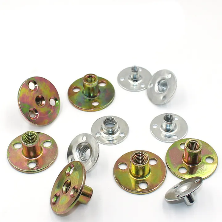 10pcs Carbon Steel Coupling With M6 M8 M10 M12 Thread Zinc Plating Three Hole Lock Nuts Furniture Connector Fastener Lazada Ph