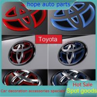 NEW Upgrade Car Sticker Steering Wheel Tail Logo Decal Cover Front Rear Emblem Badge For Toyota altis RAV4 Camry Corolla Prius