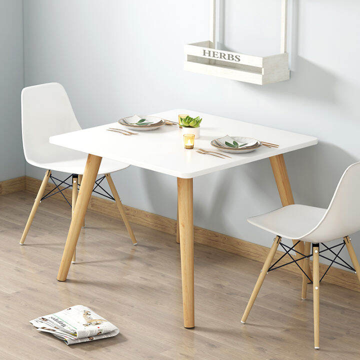 Nordic style dining table small apartment modern simple square dining