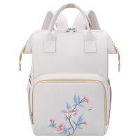 hot！【DT】✆♦  Large Capacity Baby Embroidery Backpacks Outdoor Nappy